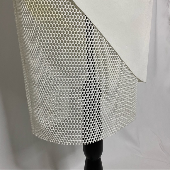 Elliatt White Mesh Contrast Cocktail Dress - Picture 4 of 16